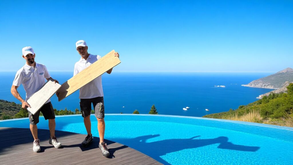 Margelles piscine Rouen