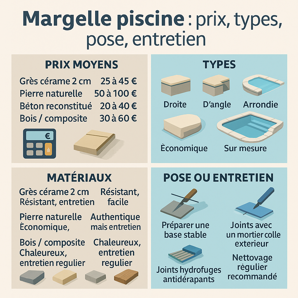 margelle piscine prix