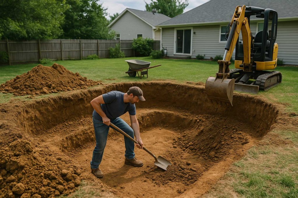 Comment creuser une piscine soi-même ? Étapes et matériel nécessaire