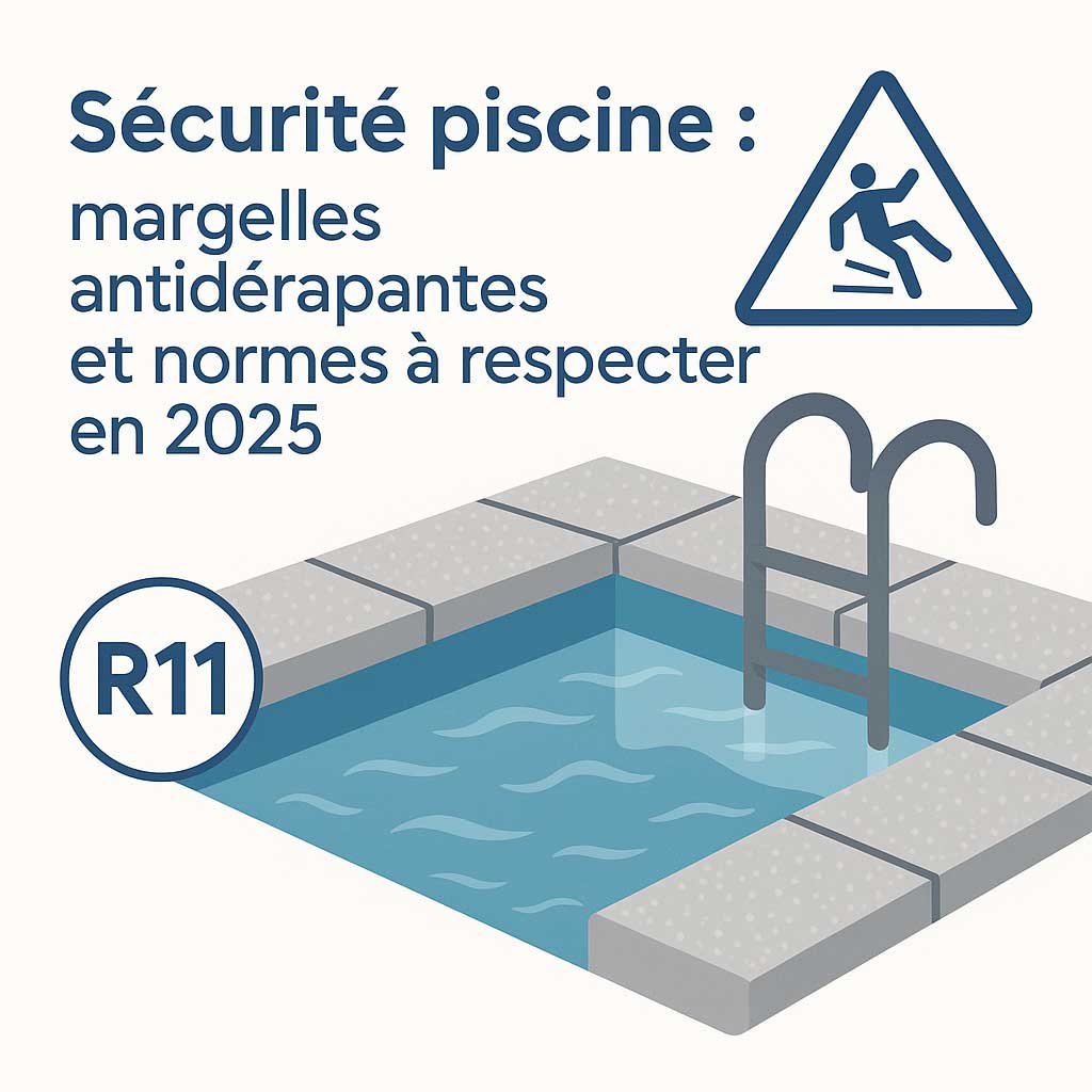Sécurité piscine : margelles antidérapantes et normes à respecter en 2025