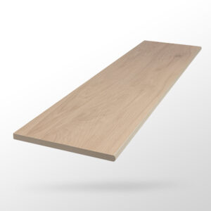Margelle piscine grès cérame 30×120 cm – Effet bois nature – Bord arrondi – Épaisseur 2 cm
