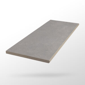 Margelle piscine grès cérame 30×80 cm – Effet anthracite – Bord arrondi – Épaisseur 2 cm